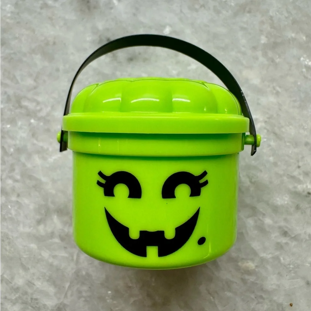 New MINI Halloween McDonald’s Happy Meal Green Witch Boo Bucket Figure - 1.5”